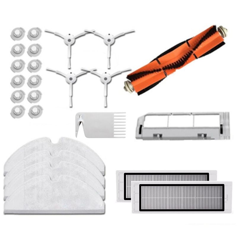 for XIAOMI Vacuum Cleaner Parts Roborock S50 S51 S5 Side Brush HEPA Filter Main Brush Mop Cloth Main Brush Cover