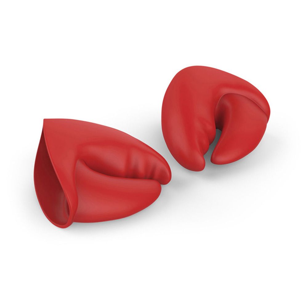 Creative Kitchen Gloves Silicone Red Lobster Tongs Heat Insulation Gloves Non-Slip Anti-Scald Hand Clip Kitchen Tools