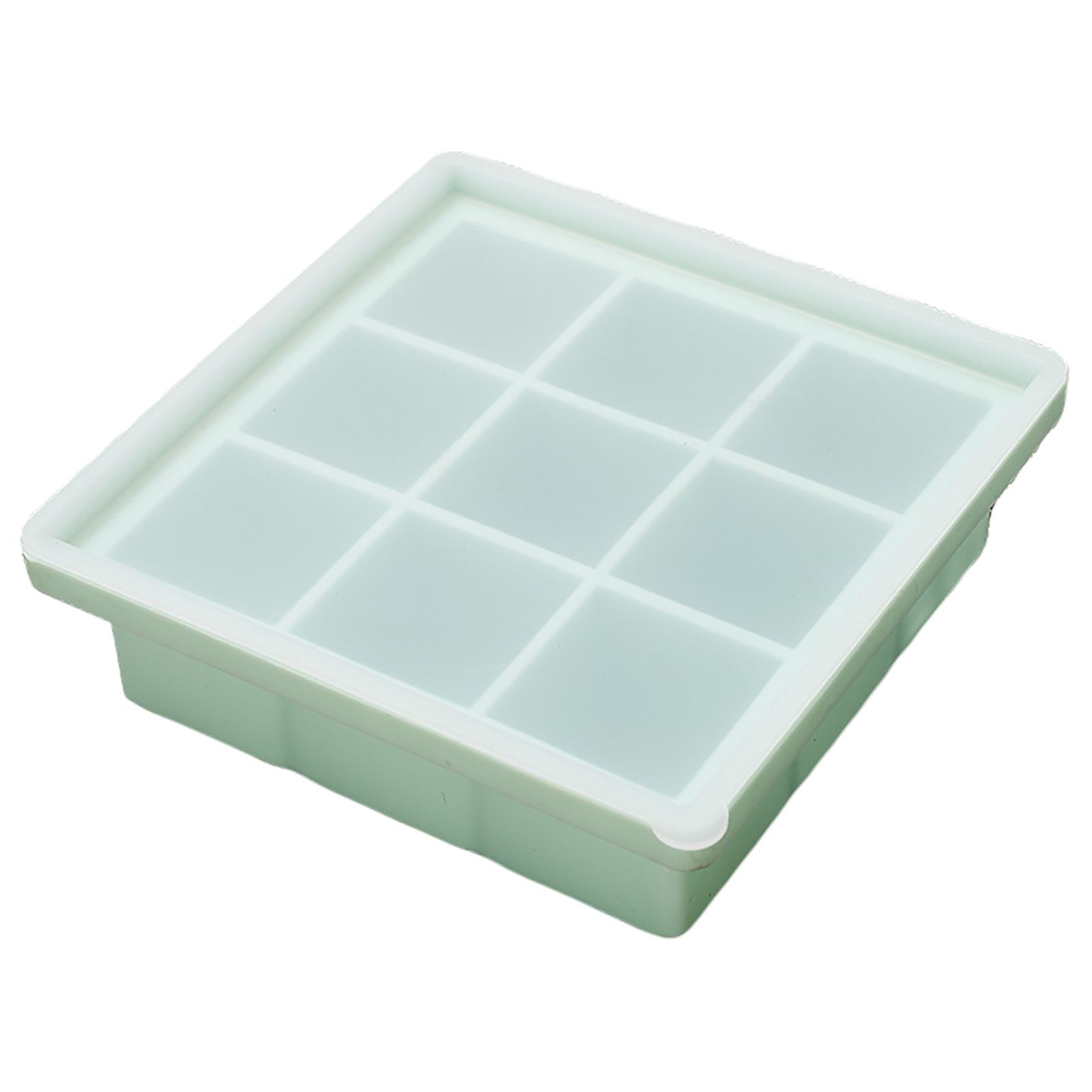 Ice Cube Plate Wide Application 9/15 Grids Food Grade Silicone Ice Cube Plate