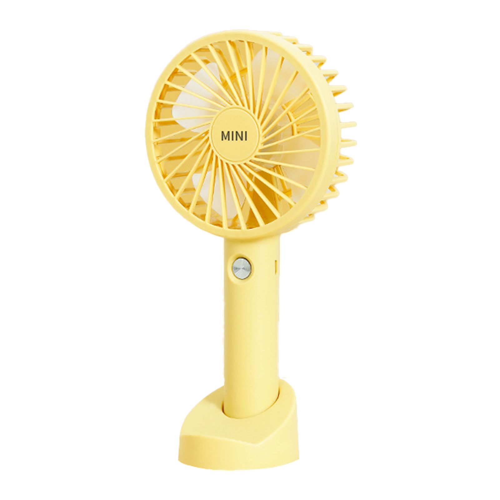Handheld Fan Shatterproof Ergonomic Handle USB Porle Fan