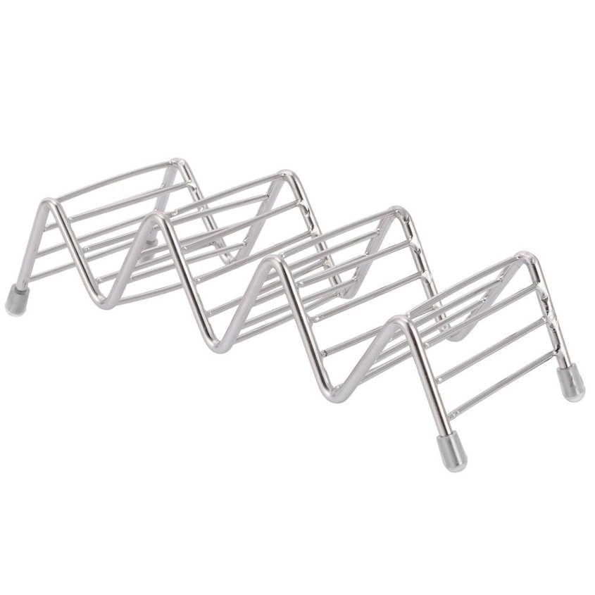 chenmeng la taco holder innovative 304 stainless steel pancake stand tray for kitchen restaurant