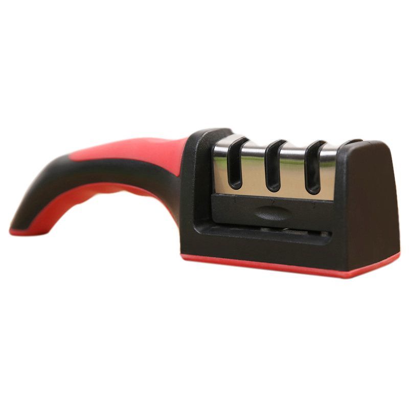 Smart Sharp Knife Sharpener Global Professional Chef Kitchen Knives Sharpener Multifunction 3 Stage Sharpening System ,With Anti Slip Base