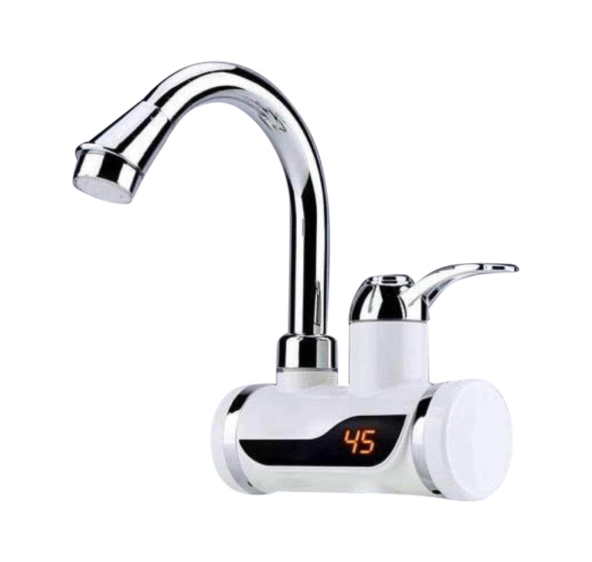Instant Thankless Digital Electric Hot Water Tap for any Basin Mount with led Display, Instant Thankless Digital Electric Hot