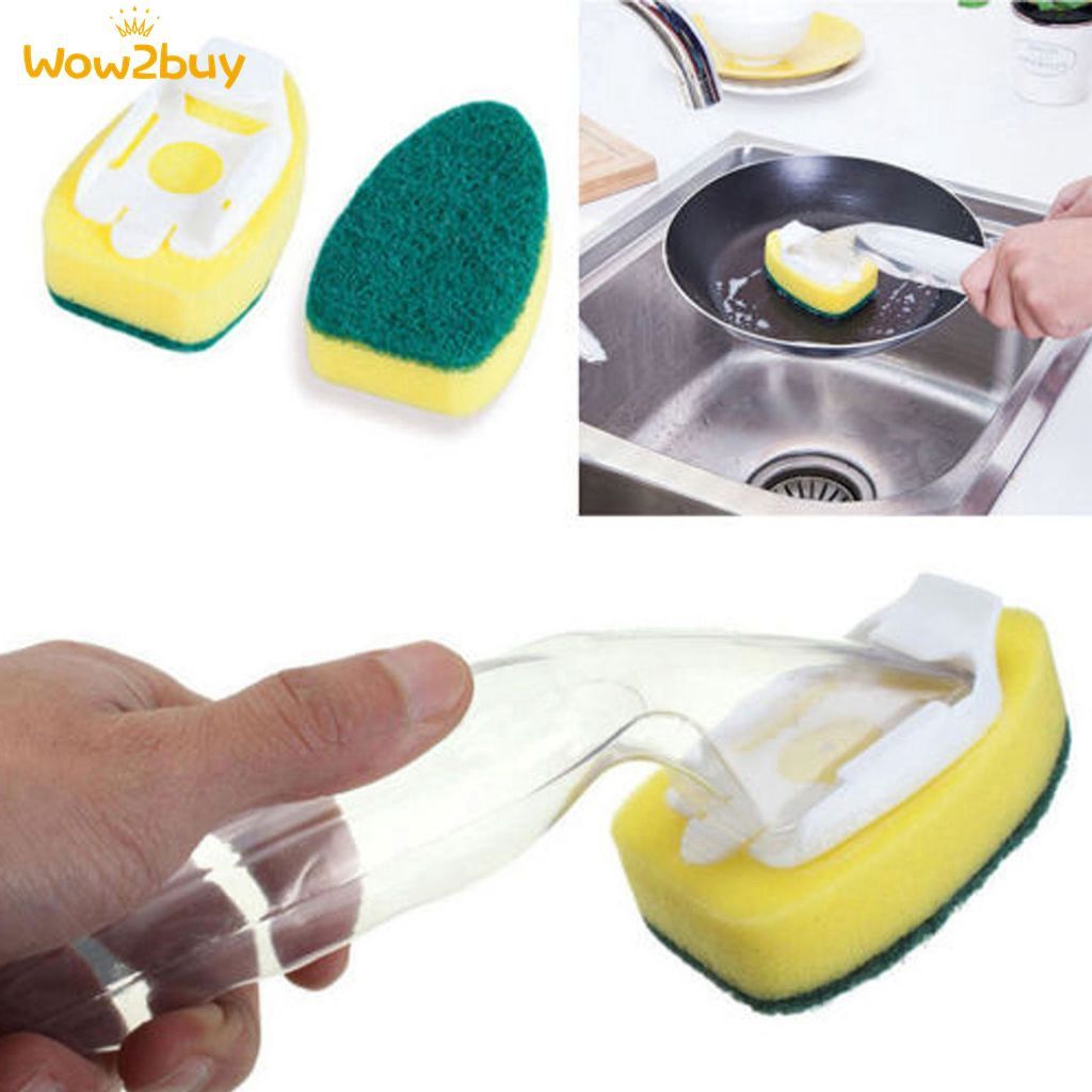 Handling dish washer lint remover brush