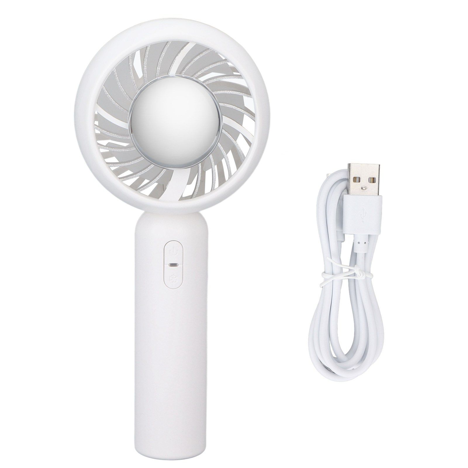 Ice Hockey Handheld Fan Portable Cooling Fans with 3 Gears for Summer Outdoor USB Charging