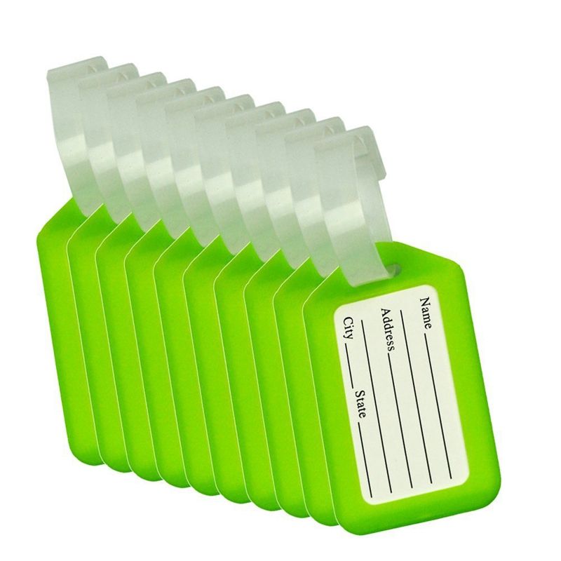 Luggage Tags Suitcase Identifier Label Accessories - green