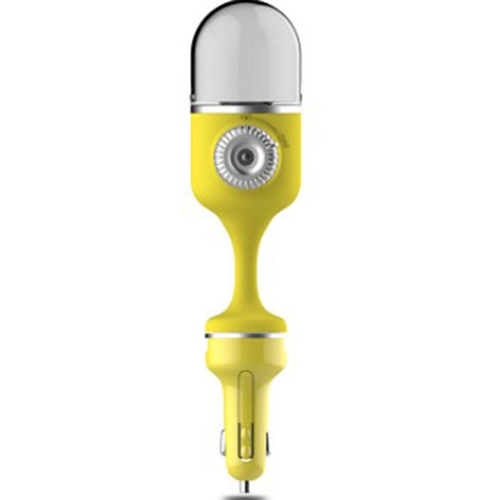 HA Car Mount Humidifier Air Purifier Water Replenishing Moisturizing Machine-yellow