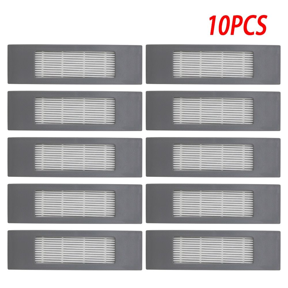 Filter Side Brush Mop Cloth Set for Ecovacs Deebot Ozmo 920 950 Vacuum Cleaner Parts Replacement Home Accessories-10PCS filter