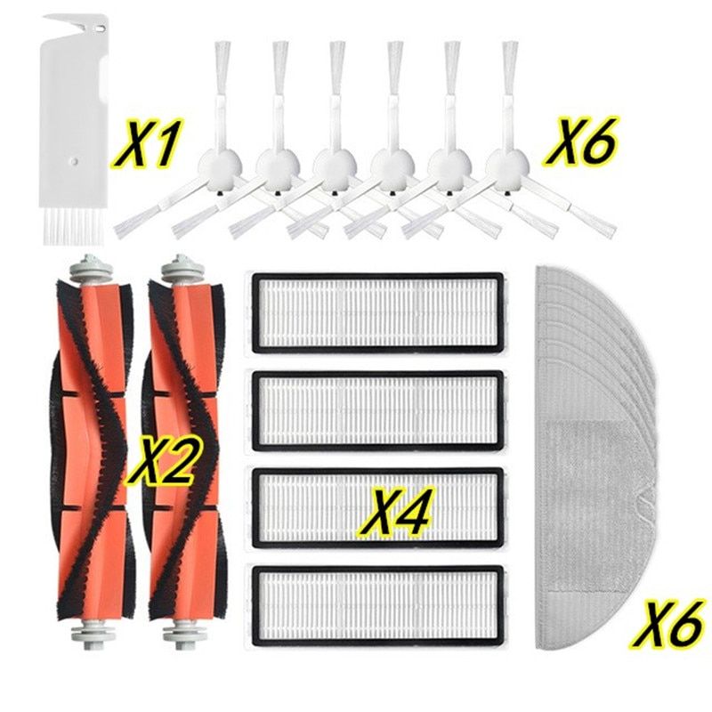 Whole Set Parts for jia 1 C Robot Vacuum-Mop Cleaner SKV4093GL ,Centre Roller Side brush Hepa filter Mop Cloth Wheel-Set K