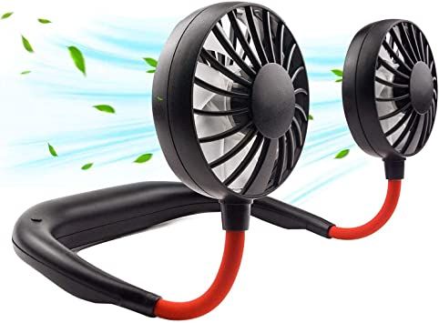 Neck Fan Portable Rechargeable, With USB - 3 Speed