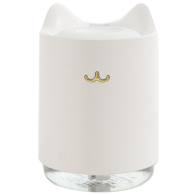 Ultrasonic Air Humidifier Cat USB Aroma Diffuser with Romantic Night Light Hydration for Home Office Car Air Purifier