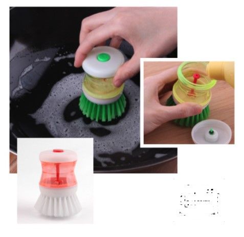 Kitchen Dish Pots & Pan Washing Brush with Dispenser