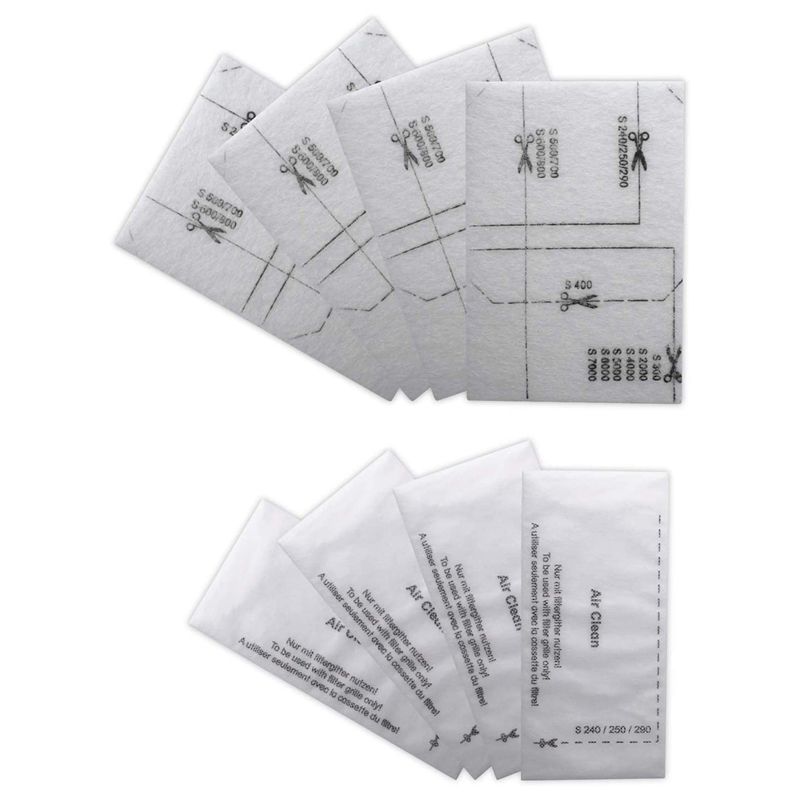 JAERBEE 6713110 Air Clean Filter for Miele Vacuum Cleaner Filter Mat with 3944711 Air Clean Filter Pack of 8