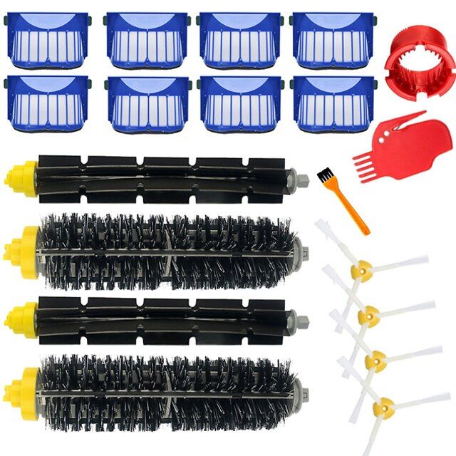 For iRobot Roomba Vacuum Cleaner Parts Main Brush Side Brush Air Filter HEPA 600 610 620 621 625 630 631 650 651 660 671 680 690-iR600-15