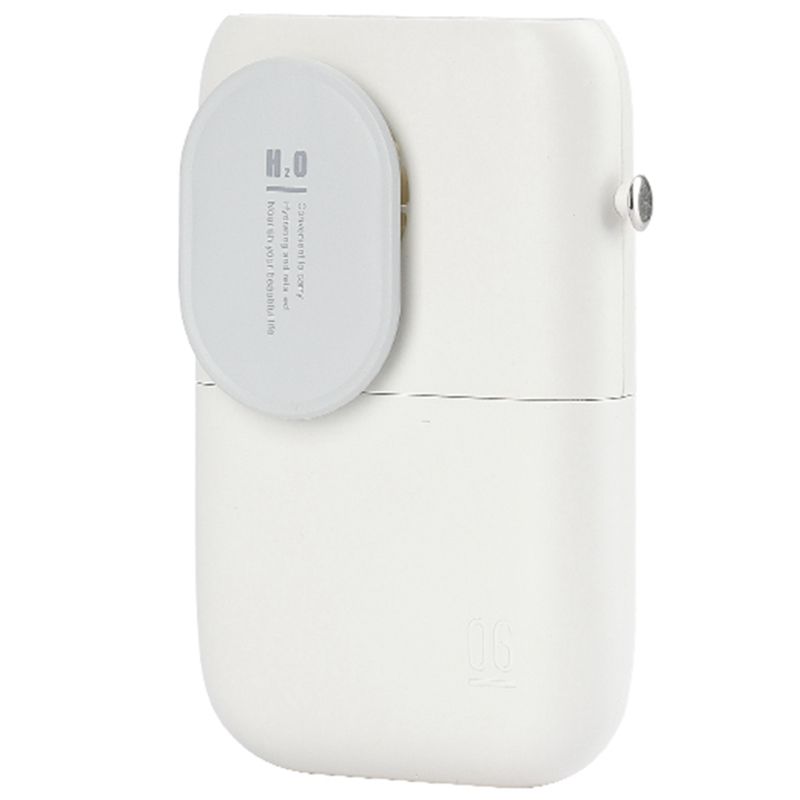 Handheld Fan, Small Personal Fan with 3 Speeds Neck Fan Rechargeable, Mini USB Quiet Fan for Travel Home Office -White