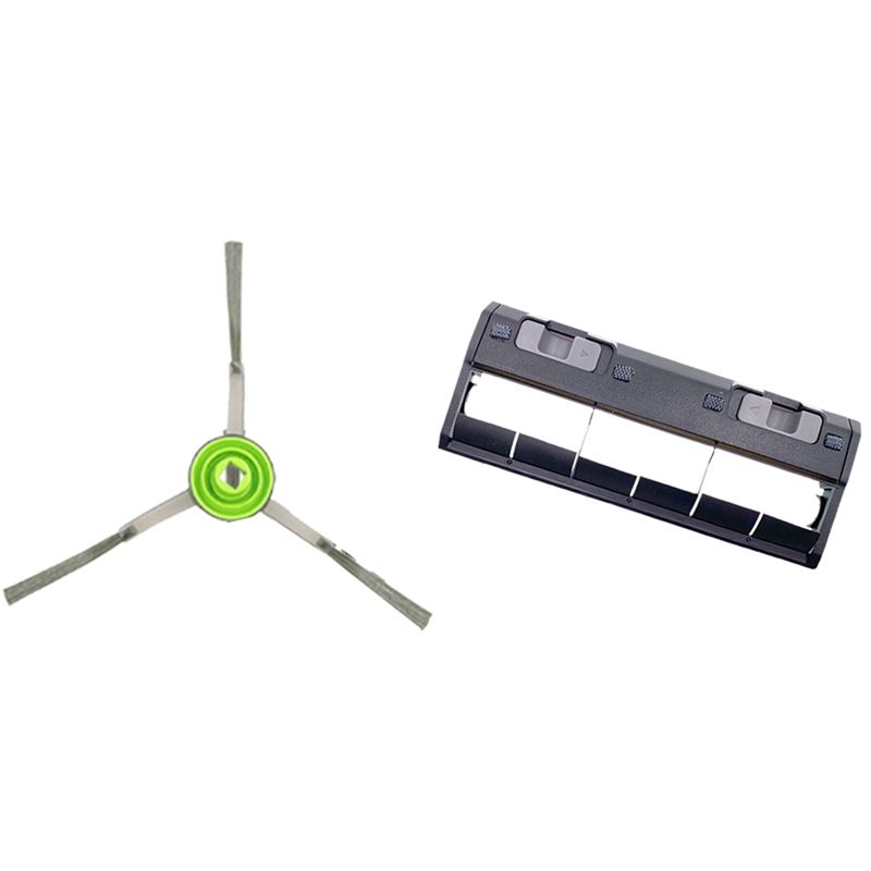 1 Set Robot Vacuum Cleaner Side Brushes Main Brush Cover Kit & 10Pcs Side Brush for Ecovacs Deebot Ozmo 950