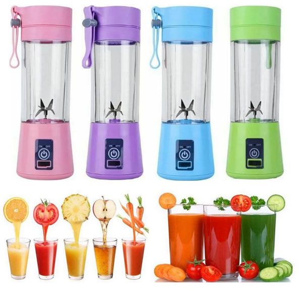 Portable Rechargeable Smoothie Blender - Multicolor