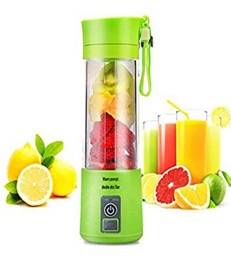 USB Rechargable Mini Portable Fruit & Vegetable Blender - Green