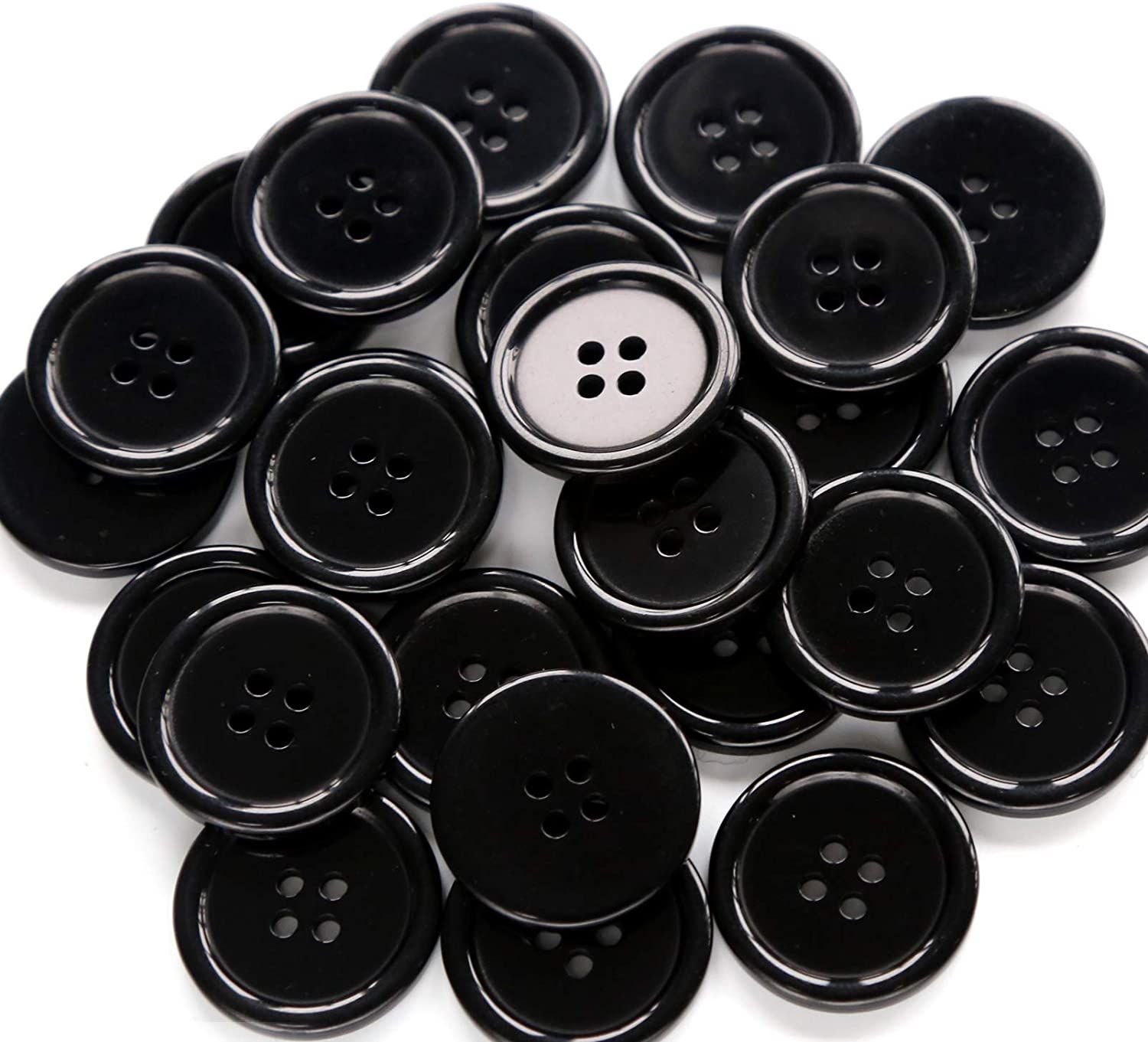 plastic button  ligne (Size)  Buttons 25mm Sewing Flatback Button  20 PCS Pack