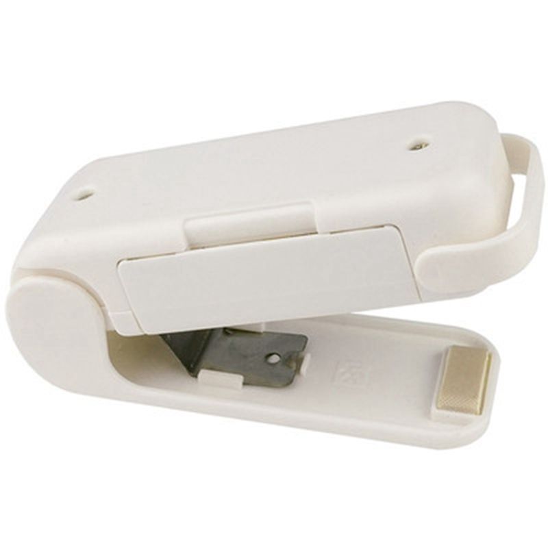 Portable Mini Sealing Machine Household Food Snack Bag Sealing Machine Kitchen Storage Bag Packaging Clip White