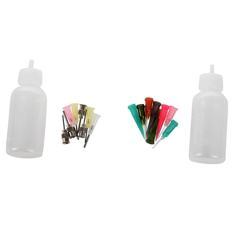 16pc/ Henna Kit Applicator Nozzles Bottles Tattoo Body Art Drawing Tool
