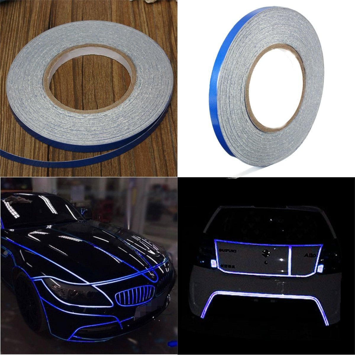 for your motor 1cm x 150 feet Reflective Body Rim Stripe Sticker DIY Tape Self-Adhesive Roll