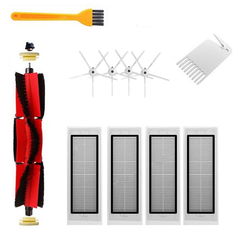 Xiaomi রবারক 5s max s50 s51 s6 খাঁটি আনুষাঙ্গিক ভ্যাকুয়াম ক্লিনার অংশের ধোয়ার জন্য হেপা ফিল্টার প্রধান ব্রাশ সাইড ব্রাশ