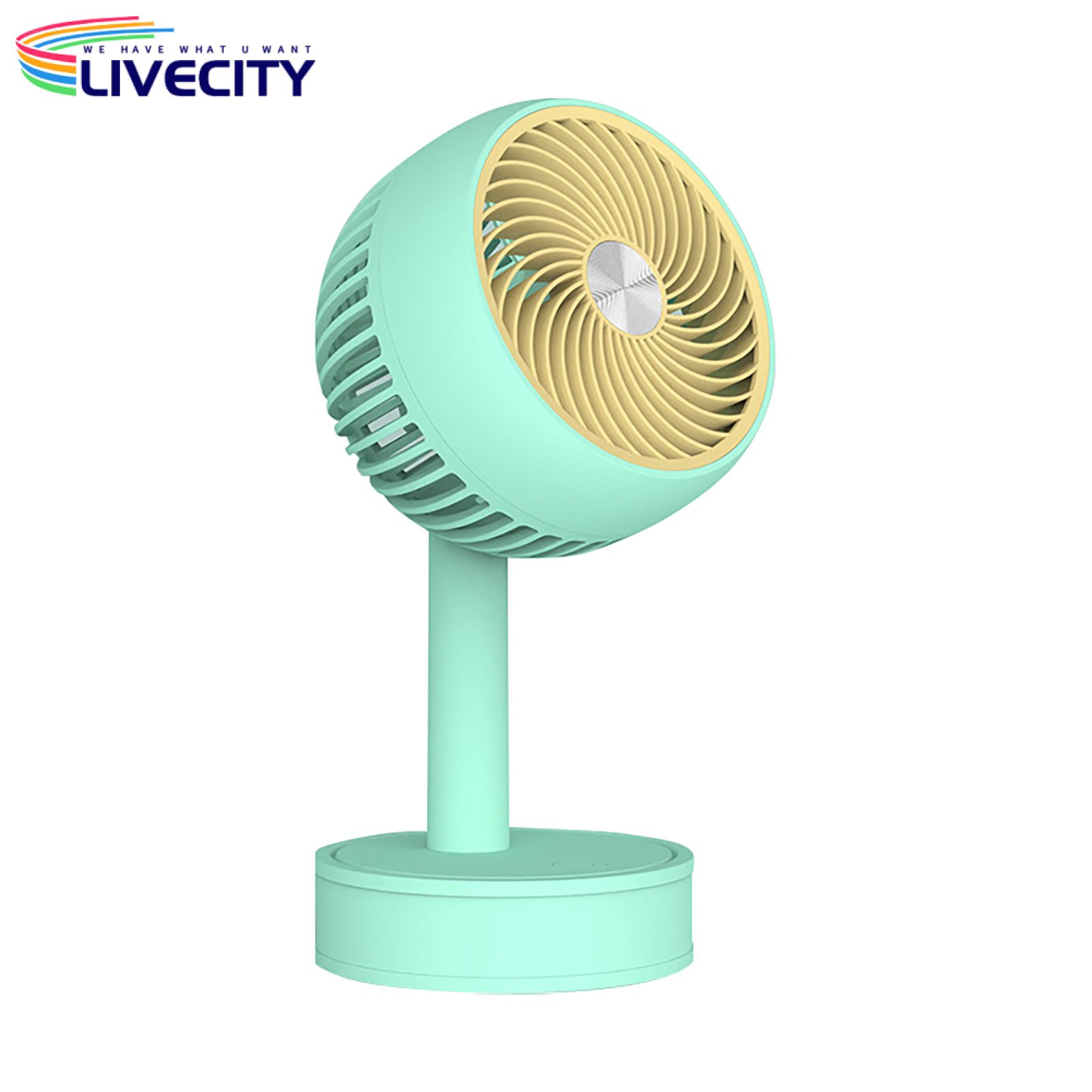   Cooling Fan Silent Natural Wind MIni Desk USB Charging Mini Fan  for Dormitory   