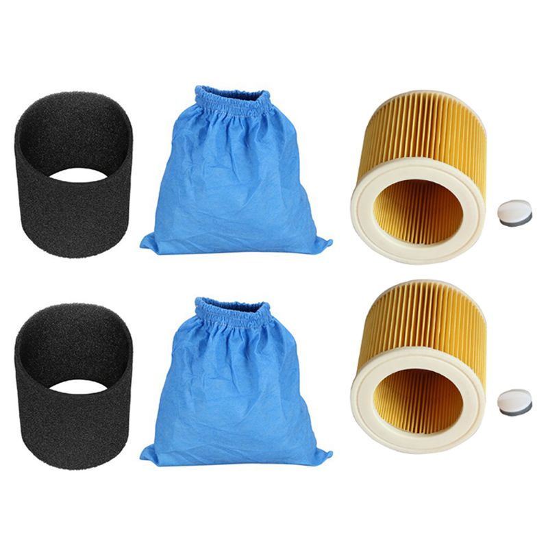 Textile Filter Bags Wet and Dry Foam Filter HEPA Filter for Karcher MV1 WD1 WD2 WD3 Vacuum Cleaner Vacuum Cleaner
