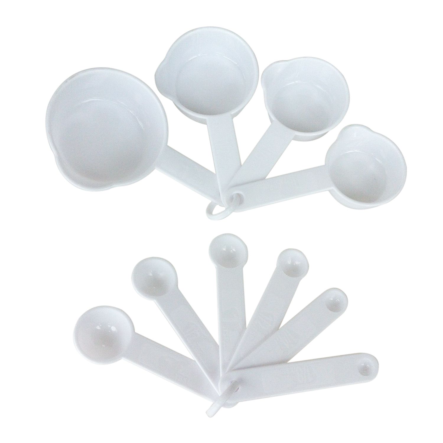 10 pieces Measure Cups white