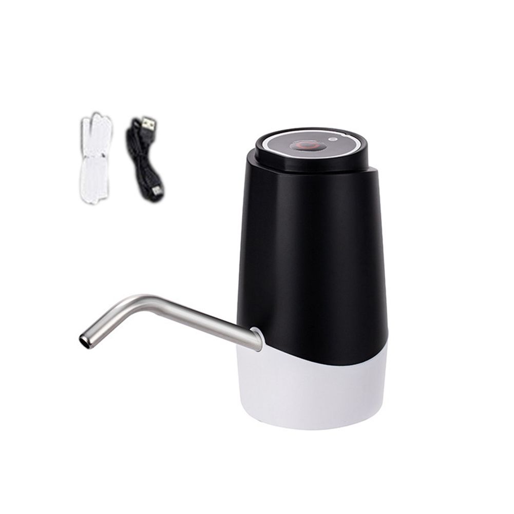 Water Bottle Pump Electric Pump USB Charging Automatic Drinking Dispenser Pump for Kitchen Camping Workshop (Black)