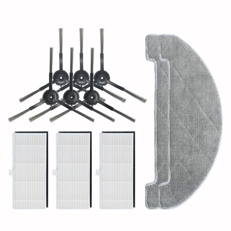 8Pcs Robot Side Brush Mop Hepa Filter for Proscenic M70 M7 Robot Vacuum Cleaner Parts Accessories Replacement Kit