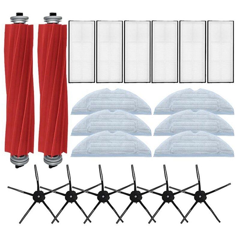 For XiaoRoborock S7 T7splus Main Side Brush Mops Cloths HEPA Filter Kit Robotic Vacuum Cleaner Accessories-Dark Grey
