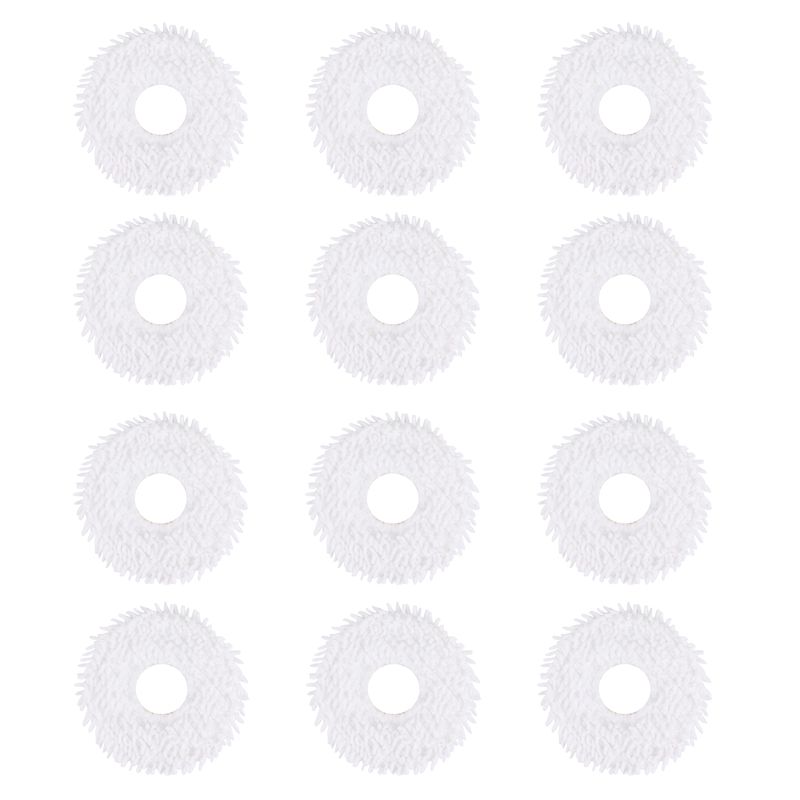 12Pcs for Ecovacs Deebot N9+ Robot Vacuum Cleaner Steam Mop Mop Mopping Machine Replacement Accessories Parts