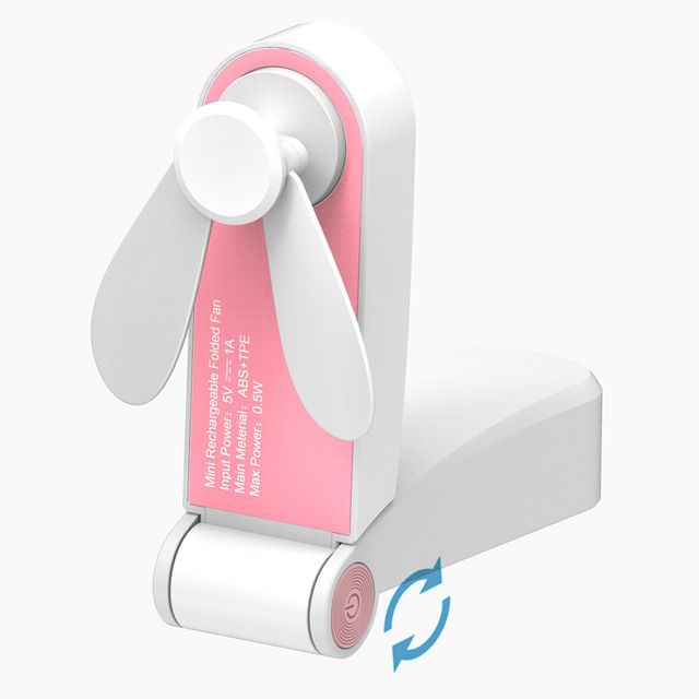 Yfashion Usb Rechargeable ni Folding Fans Electric Portable Desktop Electric Fan