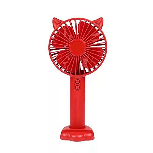 Handheld  Fan 3-Speed Variable Speed Mini Portable Rechargeable Desktop Night Light Silent Fan, With -D