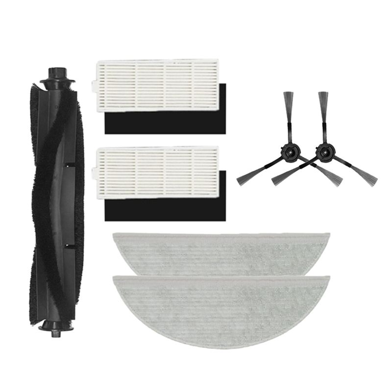 9Pcs Main Side Brush Filter Mop Cloth for Xiaomi Lydsto R1 Vacuum Cleaner Accessories Replacement Kit