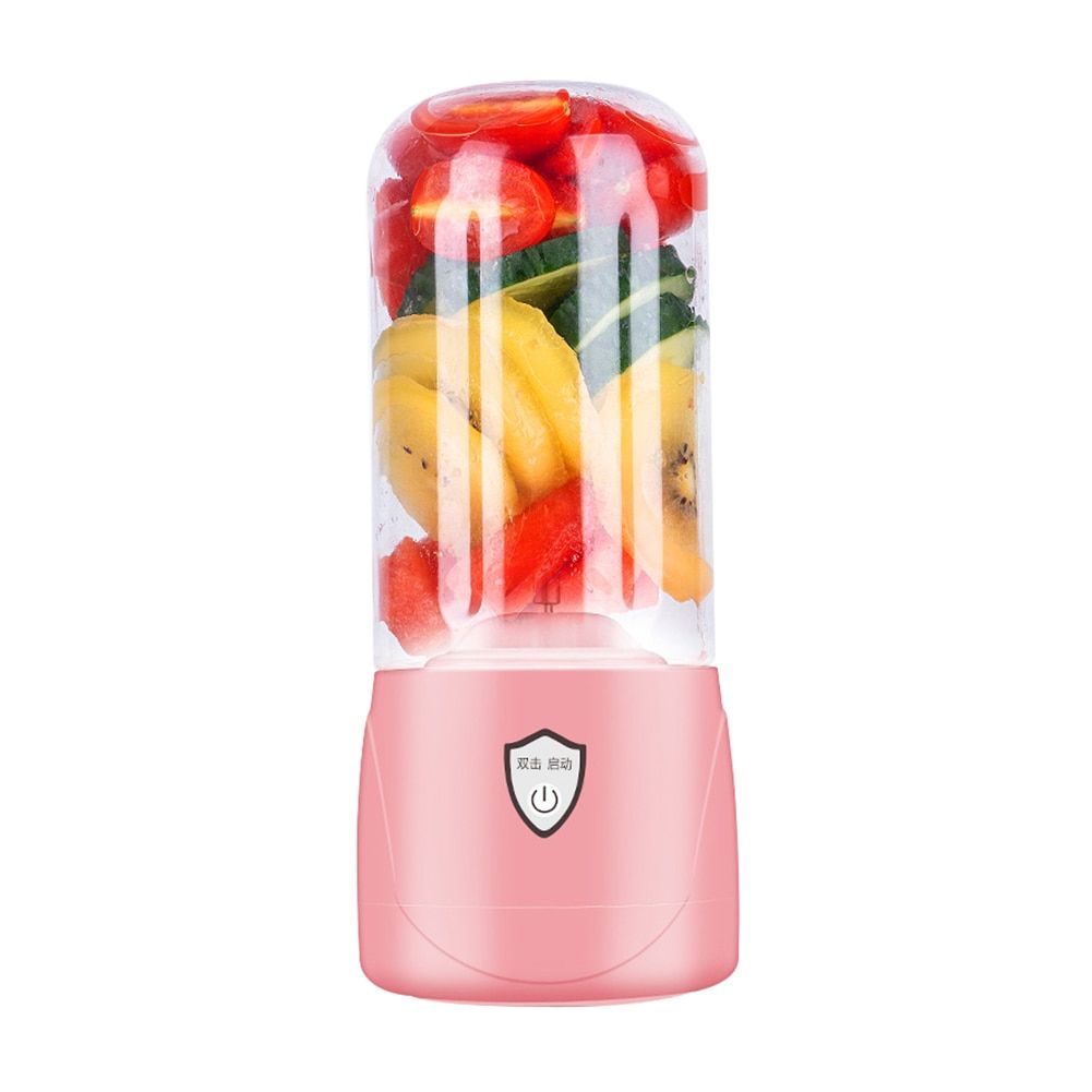 300ml Portable Juicer Personal Fruit Blender USB Rechargeable Mini Home Food Processor Smoothie Maker Mixer Juicer Machine