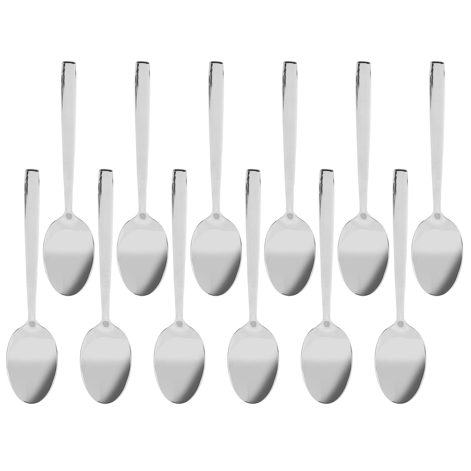 himeng la 12pcs long handle dessert spoon 316 stainless steel soup coffee stirring cutlery