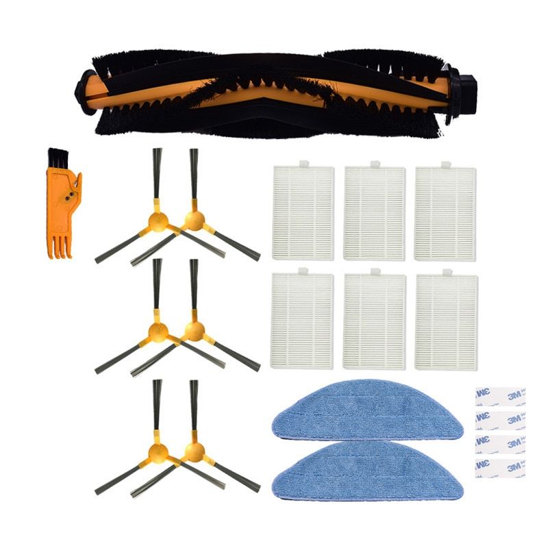 Side Brush HEPA Filter Mop cloth for Proscenic 800T  820S for LIECTROUX C30B Vacuum Cleaner Cleaning Filter Accessories kit-kit-4