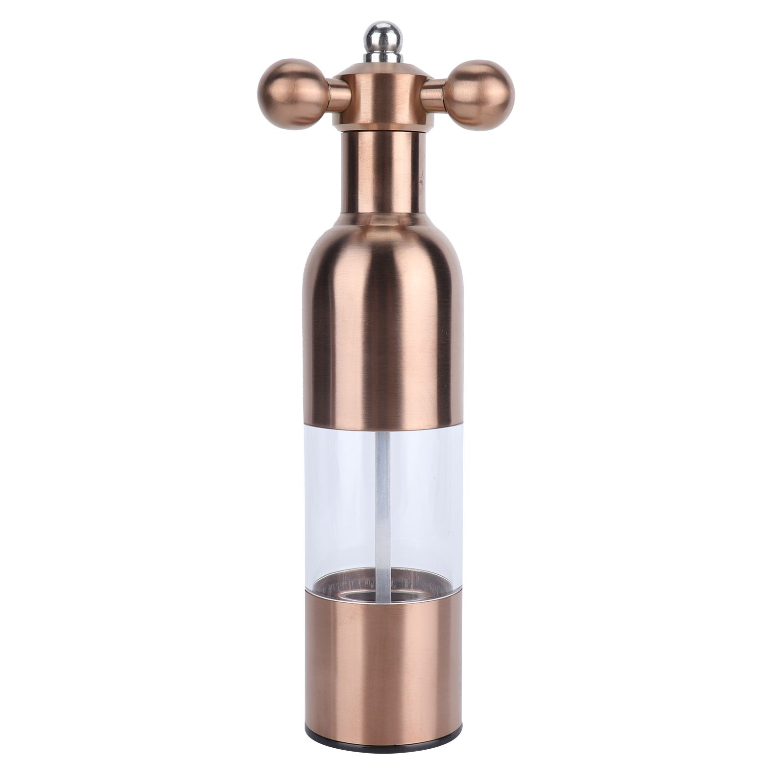 Stainless Steel Pepper Mill Manual Faucet Valve Shape Black Sea Salt G BG