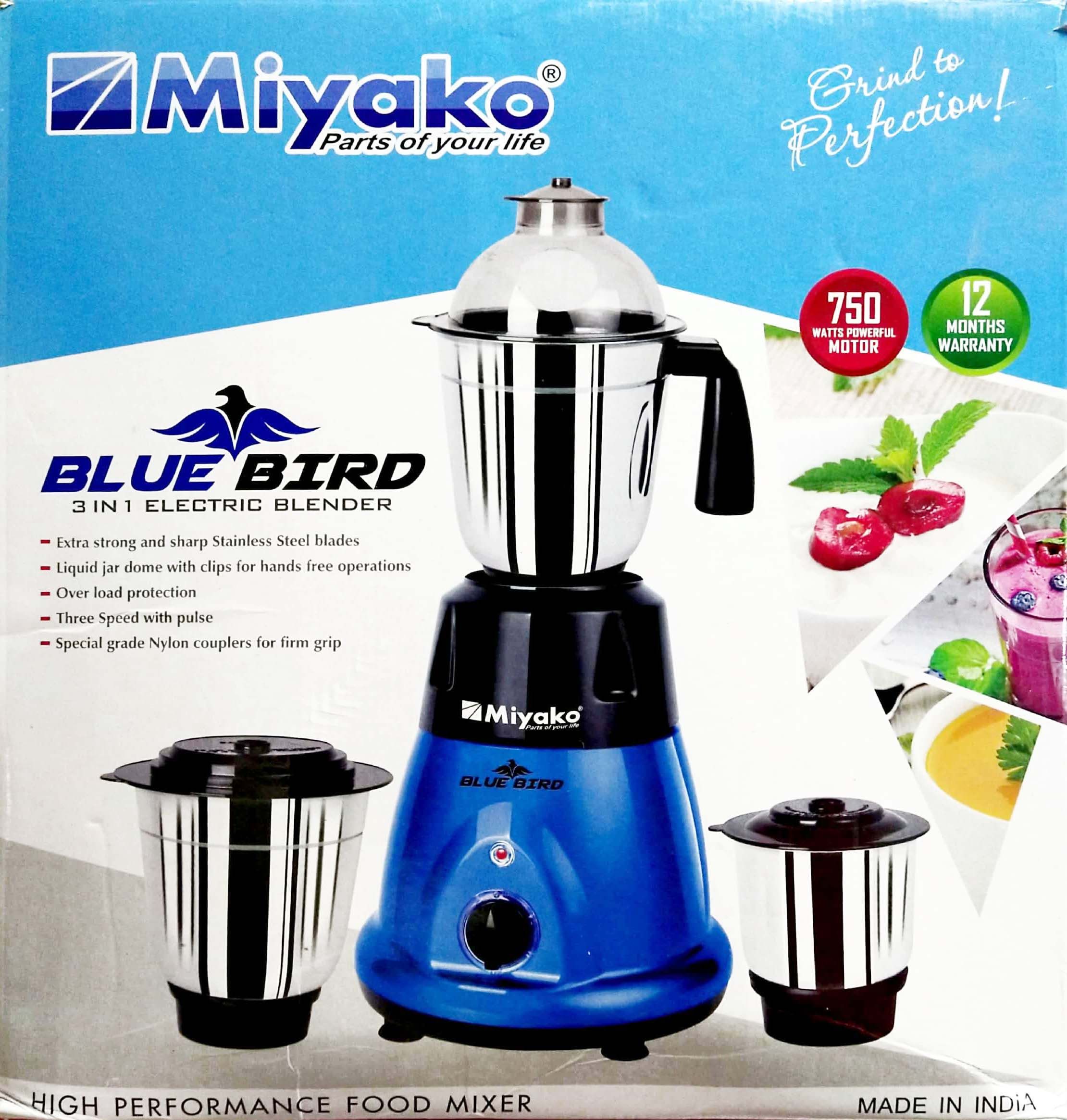Miyako Blue Bird Multi Purpose Mixer Grinder Blender Machine with warranty