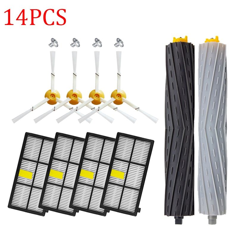 HEPA Filters & Brushes kit for iRobot Roomba 800 900 Series 860 870 880 890 960 980 990 Robot Vacuum Cleaner Parts Accessories-SMT190
