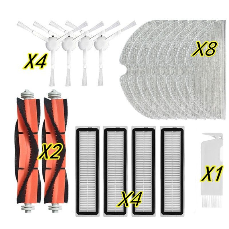 For Dreame Bot L10 Pro EU Version / Global Version Robotic Vacuum Cleaner Parts Kits Main Side Brush Filters Mop Rag-Set U
