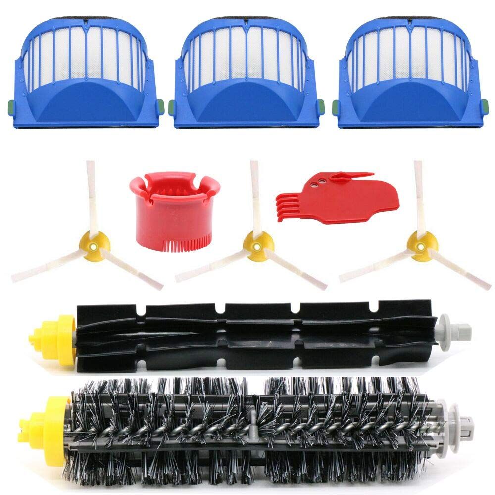 Replacement Accessories Kit for iRobot Roomba Vacuum Cleaner 600 Series 690 680 660 651 650 & 500 Series-9pcs kit