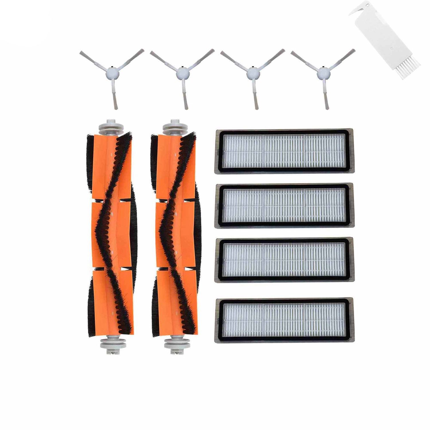 Xiaomi mijia 1c স্টাইটj01zm mi রোবট ভ্যাকুয়াম মপ skv4093গিলের অতিরিক্ত অংশের জন্য আনুষঙ্গিক সাইড ব্রাশ রোলার হেপা ফিল্টার