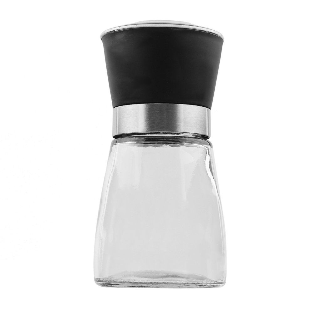 Kitchen Accessory Stainless Steel Glass Manual Pepper Salt Spice Mill Grinder