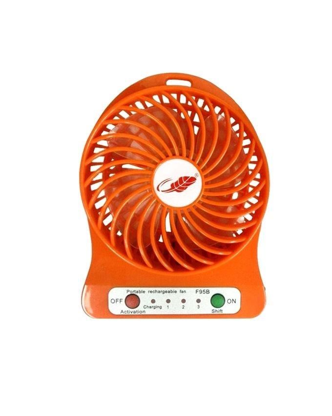 Portable Rechargeable Mini Fan – Orange