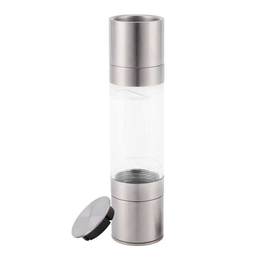 Pepper Grinder Adjustable 2 in 1 Stainless Steel Classy Mill Abrader Kitchen Utensils
