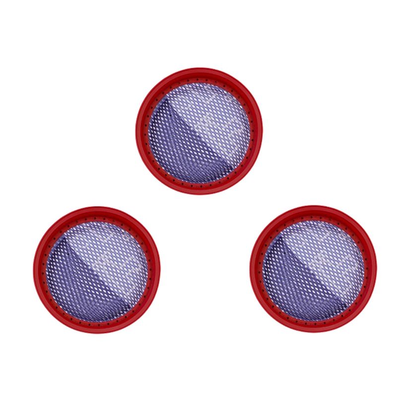 3Pcs for Dibea D18 D008Pro Hand-Held Vacuum Cleaner Round Washable Filter Meshes Filter Vacuum Cleaner Filter